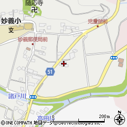 群馬県富岡市妙義町諸戸51周辺の地図