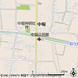 長野県安曇野市堀金烏川3593周辺の地図