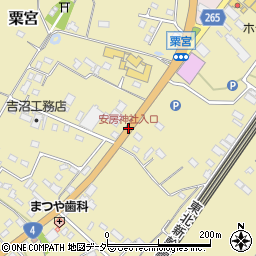 安房神社入口周辺の地図