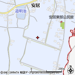 茨城県笠間市安居1224周辺の地図