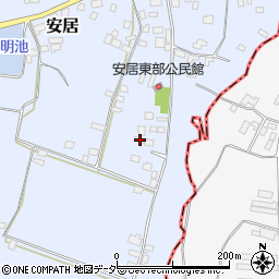 茨城県笠間市安居1170周辺の地図