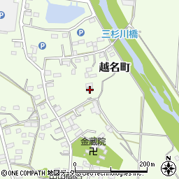 栃木県佐野市越名町841-1周辺の地図