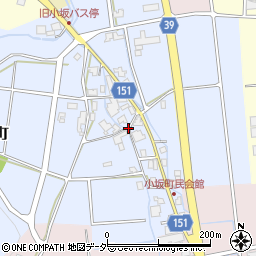 石川県加賀市小坂町ロ周辺の地図