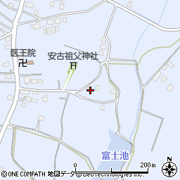 茨城県笠間市安居1715周辺の地図