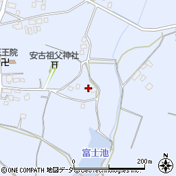 茨城県笠間市安居1711周辺の地図