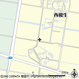 茨城県筑西市西榎生周辺の地図