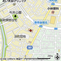 太田市浜町勤労会館周辺の地図