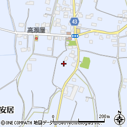 茨城県笠間市安居1413周辺の地図