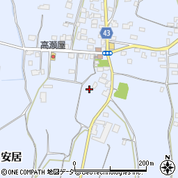 茨城県笠間市安居1414周辺の地図