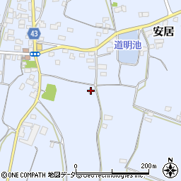 茨城県笠間市安居1305周辺の地図