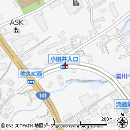 小田井入口周辺の地図