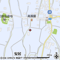 茨城県笠間市安居1505-1周辺の地図