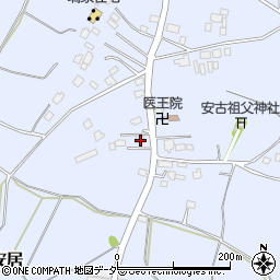 茨城県笠間市安居2055周辺の地図