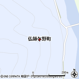 石川県白山市仏師ケ野町周辺の地図