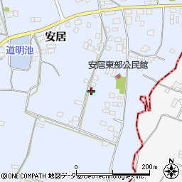 茨城県笠間市安居1163周辺の地図