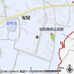茨城県笠間市安居1227周辺の地図