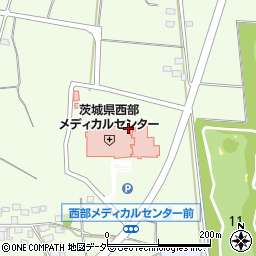 茨城県西部メディカルセンター周辺の地図