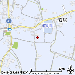 茨城県笠間市安居1253周辺の地図