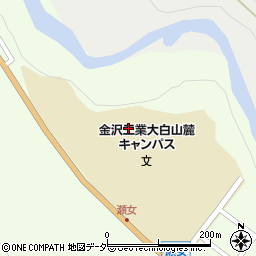 金沢工業大学　白山麓キャンパス周辺の地図