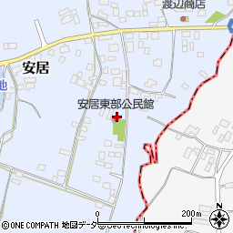 茨城県笠間市安居1157周辺の地図