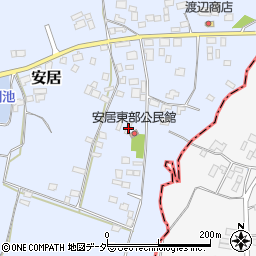 茨城県笠間市安居1154周辺の地図