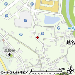 栃木県佐野市越名町1095-3周辺の地図
