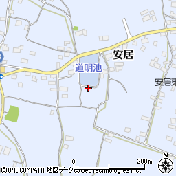 茨城県笠間市安居1250周辺の地図