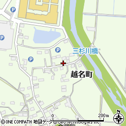 栃木県佐野市越名町848周辺の地図