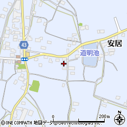 茨城県笠間市安居1303周辺の地図