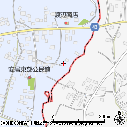 茨城県笠間市安居1133周辺の地図