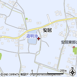 茨城県笠間市安居1248周辺の地図