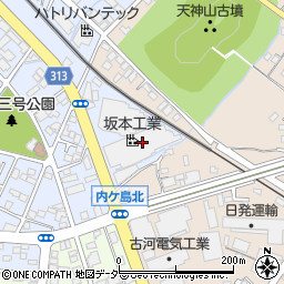 坂本工業新島工場周辺の地図
