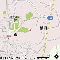 長野県佐久市横根周辺の地図