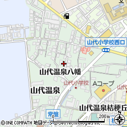 石川県加賀市山代温泉八幡周辺の地図