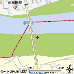 柳瀬橋周辺の地図