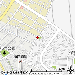 伊勢崎市境保泉コスモス公園周辺の地図