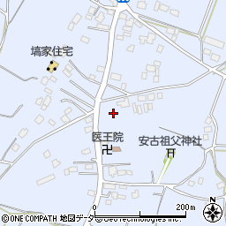 茨城県笠間市安居1758周辺の地図