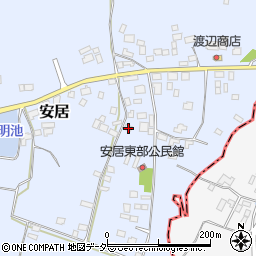 茨城県笠間市安居1152周辺の地図