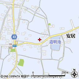 茨城県笠間市安居1263周辺の地図