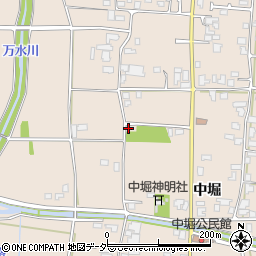 中堀薬師堂周辺の地図