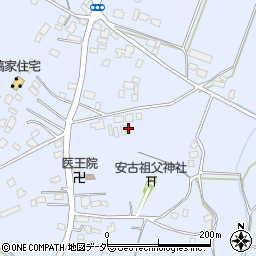 茨城県笠間市安居1750周辺の地図