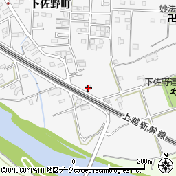 群馬県高崎市下佐野町1344周辺の地図