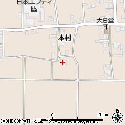 長野県安曇野市豊科本村1935周辺の地図