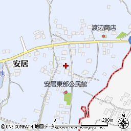 茨城県笠間市安居1150周辺の地図