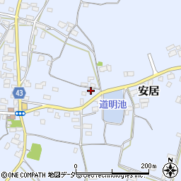 茨城県笠間市安居1259周辺の地図