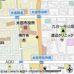 群馬県太田市浜町2-40周辺の地図