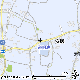 茨城県笠間市安居783周辺の地図