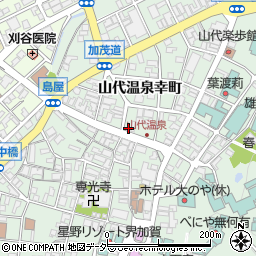 石川県加賀市山代温泉幸町3-1周辺の地図