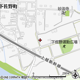 群馬県高崎市下佐野町1339周辺の地図