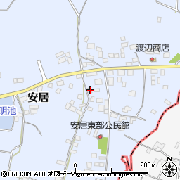 茨城県笠間市安居1149周辺の地図